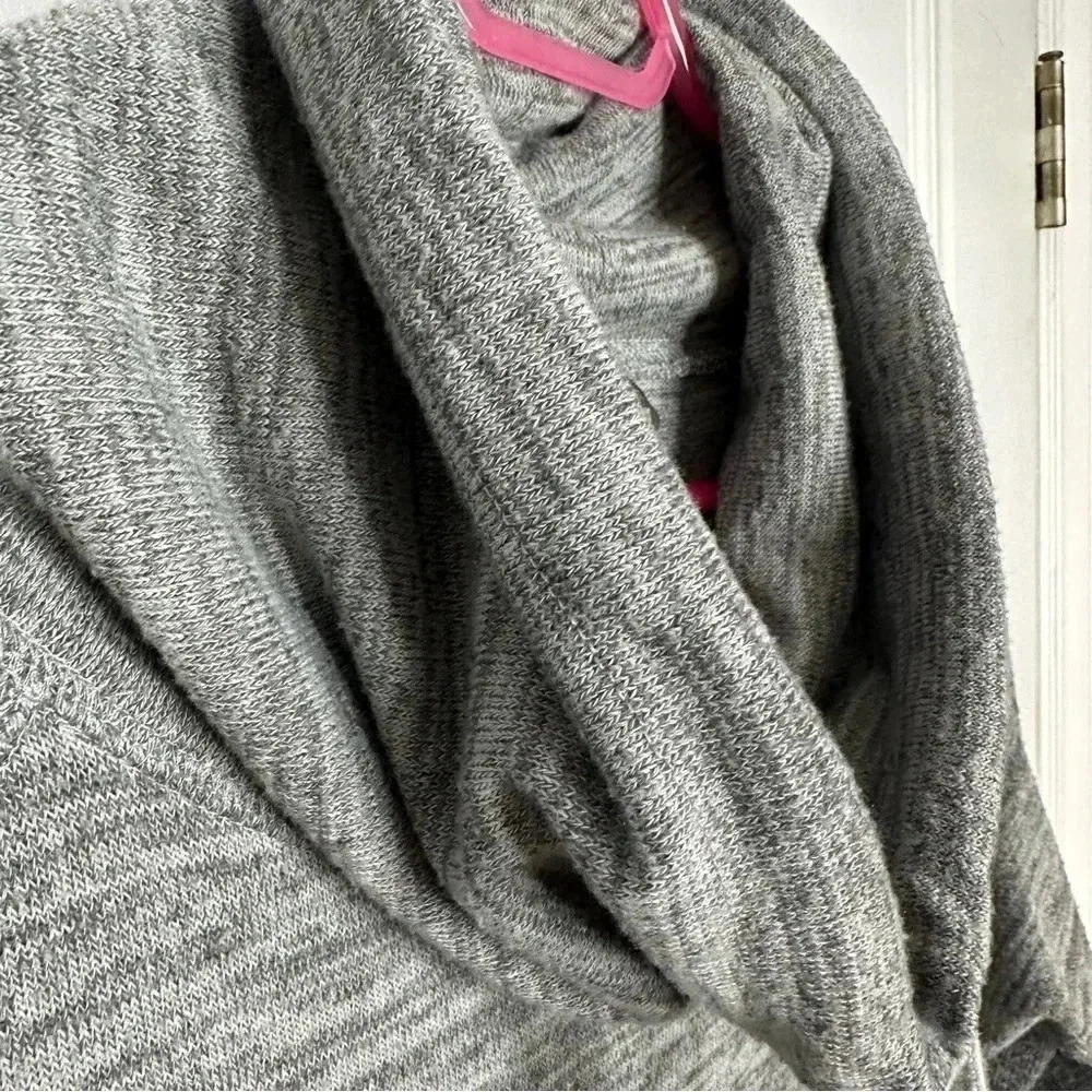 Joe Fresh Sweater Cowl Neck Long Grey Size Extra Small - Picture 6 of 16